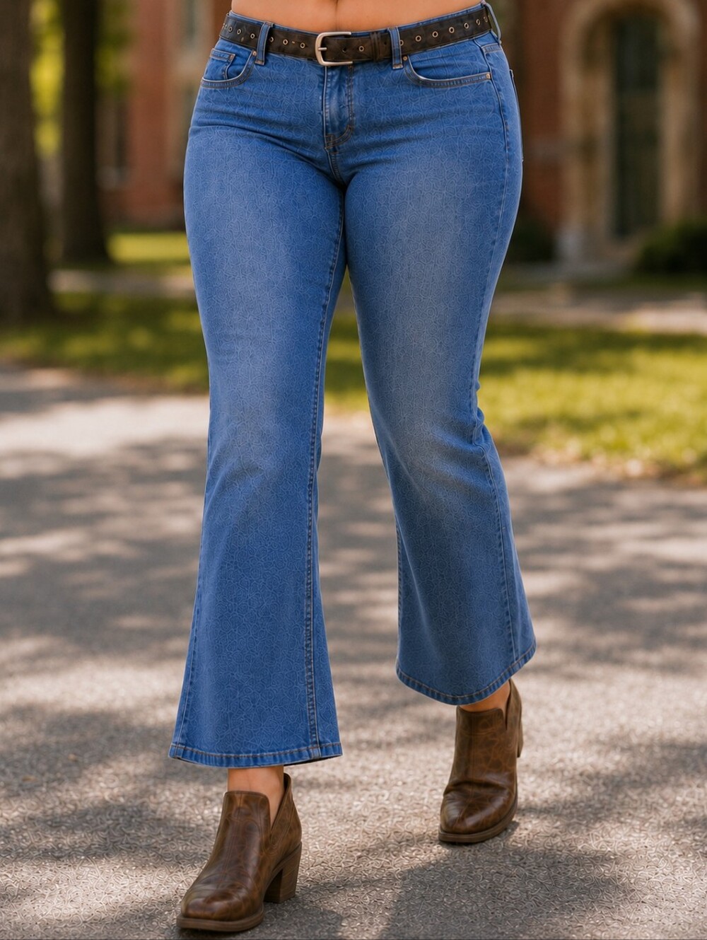 Vintage X2 Low Rise Indigo Denim Mid-Rise Bootcut Ankle CroppedJeans Y2K S 14